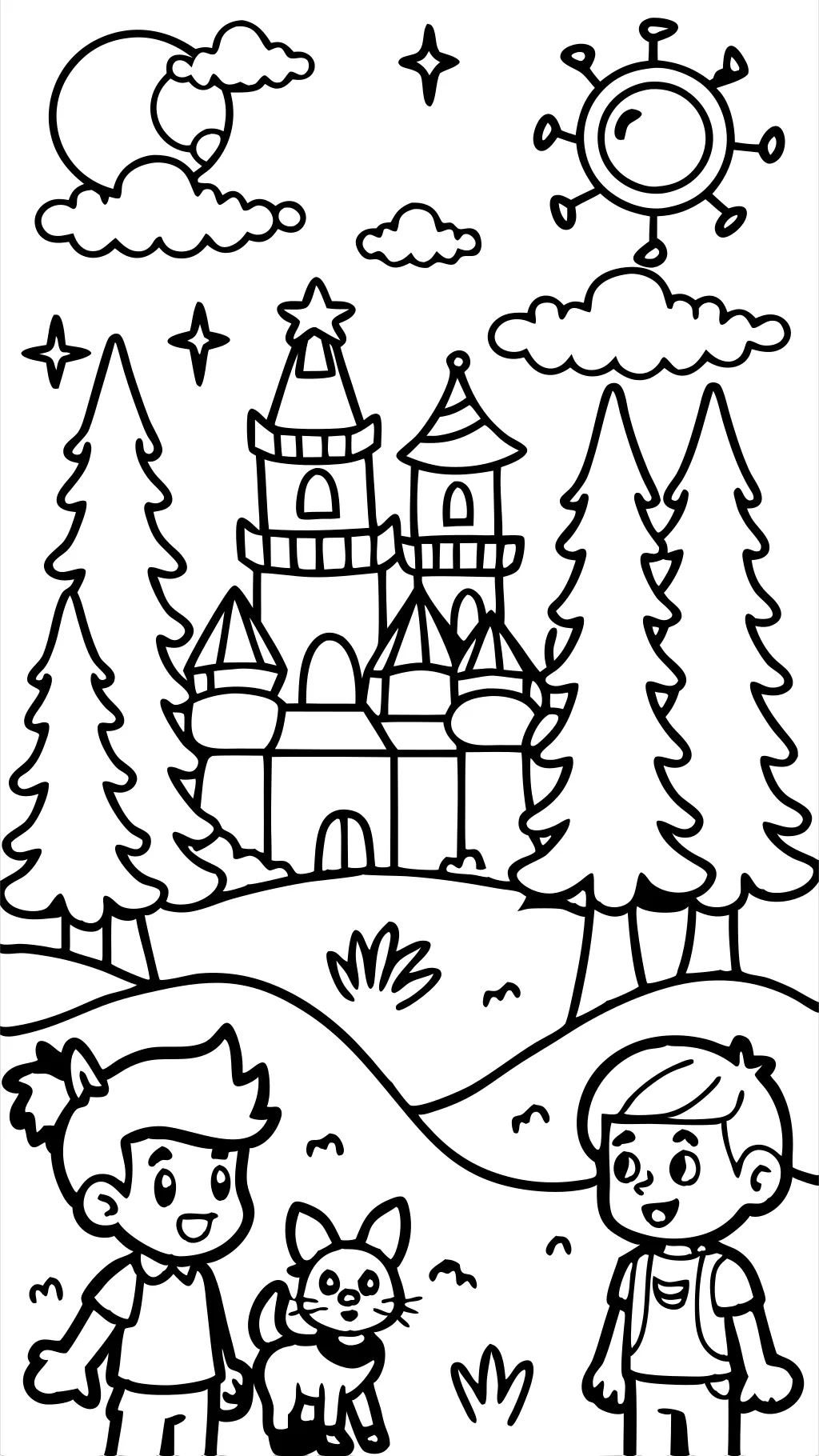 coloring page for boys